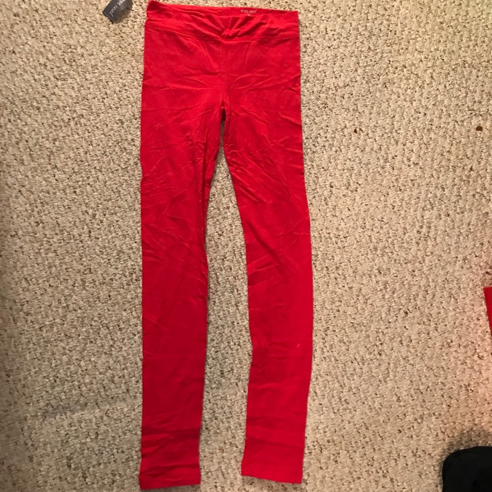 red leggings